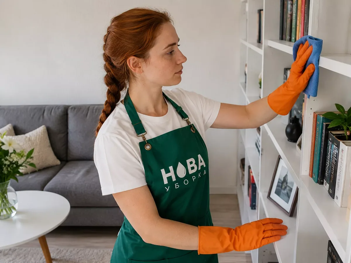 Клинер НОВА за работой — поддерживающая уборка квартир в Казани