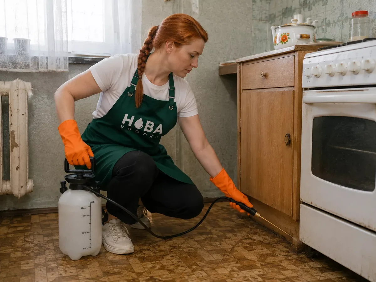 Клинер НОВА за работой — уничтожение насекомых и грызунов: дезинсекция и дератизация в Казани